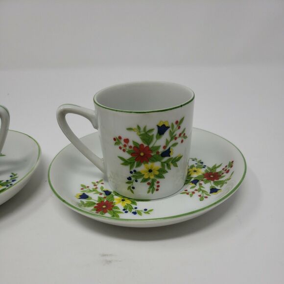 Shafford Persian Garden Japan Two Tea Cups & Saucers Vintage 1970s New Old Stock - Picture 6 of 12